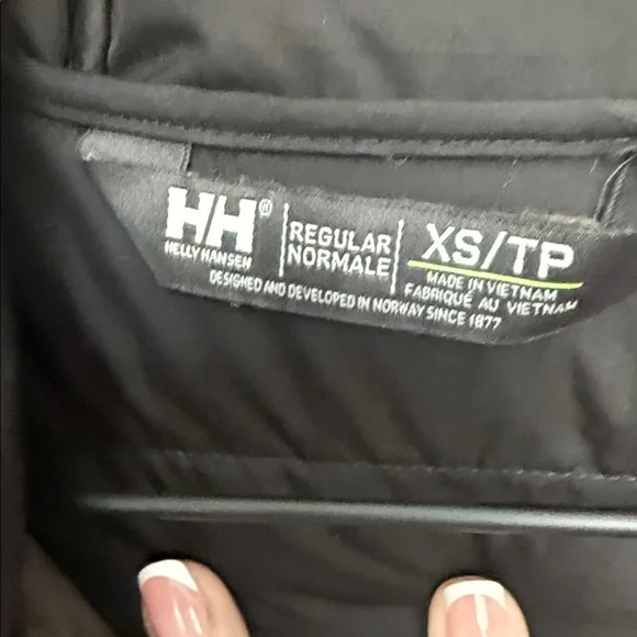 Helly Hansen Svalbard Down Jacket Womens XS Hooded Charcoal Gray Beluga - Picture 3 of 6